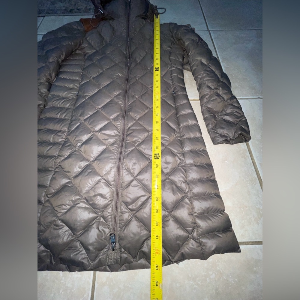 Lauren Ralph Lauren Glossy Brown Packable Down Filled Quilted Puffer Coat S - Picture 2 of 13